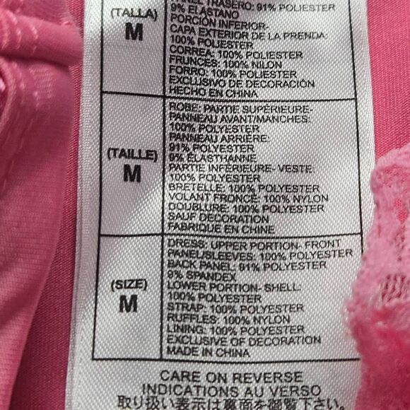 Disney Pirates of the Caribbean pink and black pirate dress costume M7/8 - Picture 6 of 6